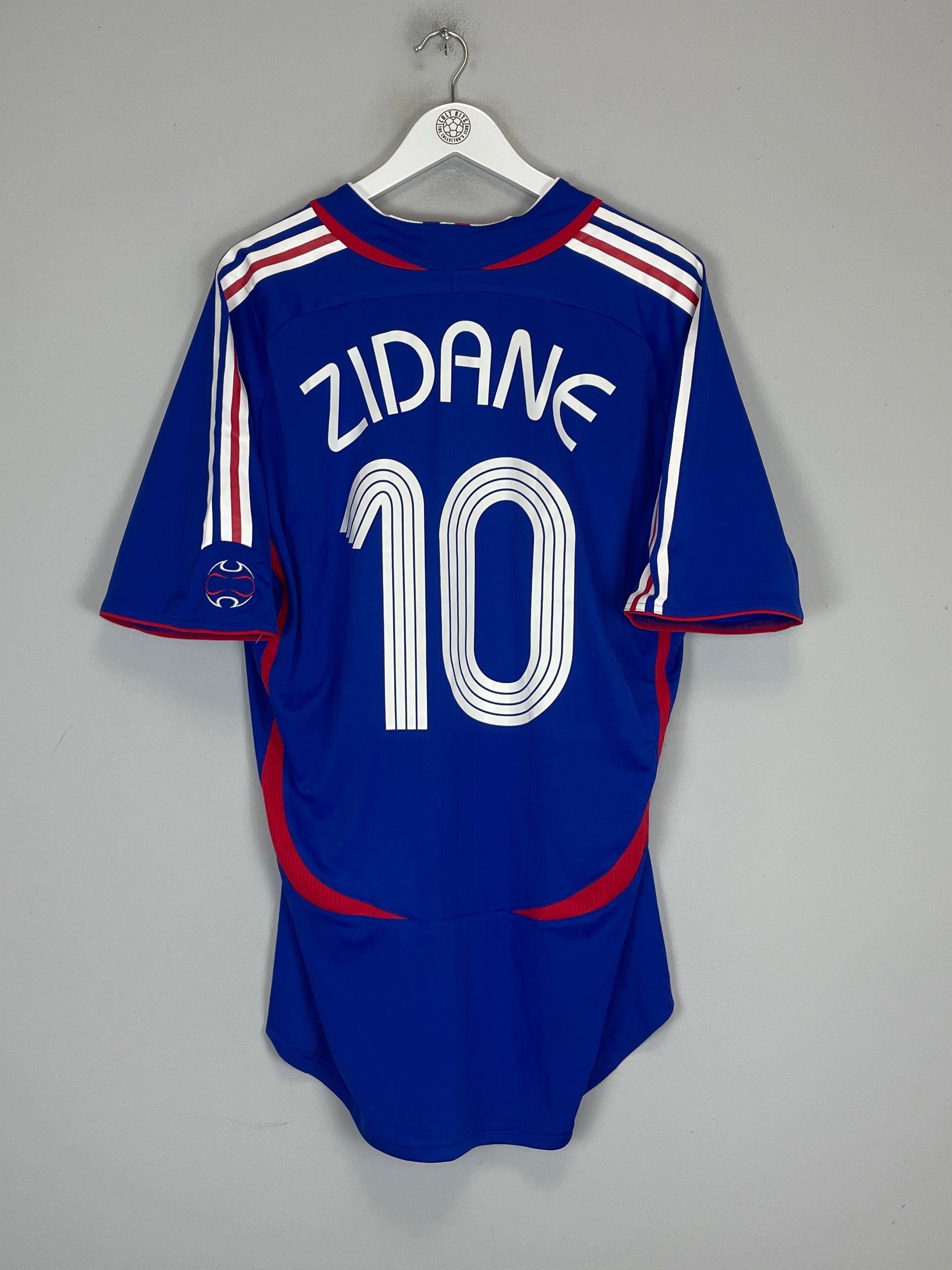 Shop 2006/07 FRANCE ZIDANE #10 *PLAYER ISSUE* HOME SHIRT (XL) ADIDAS, classic football shirts, vintage football shirts & retro soccer jerseys at Cult Kits