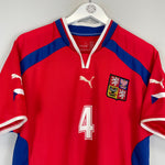 Shop 2000/02 CZECH REPUBLIC NEDVED #4 HOME SHIRT (L) PUMA, classic football shirts, vintage football shirts & retro soccer jerseys at Cult Kits