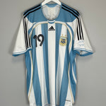 Shop 2006/07 ARGENTINA MESSI #19 *PLAYER ISSUE* HOME SHIRT (XL) ADIDAS, classic football shirts, vintage football shirts & retro soccer jerseys at Cult Kits