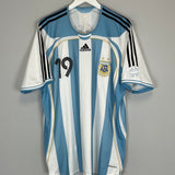 Shop 2006/07 ARGENTINA MESSI #19 *PLAYER ISSUE* HOME SHIRT (XL) ADIDAS, classic football shirts, vintage football shirts & retro soccer jerseys at Cult Kits