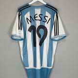 Shop 2006/07 ARGENTINA MESSI #19 *PLAYER ISSUE* HOME SHIRT (XL) ADIDAS, classic football shirts, vintage football shirts & retro soccer jerseys at Cult Kits