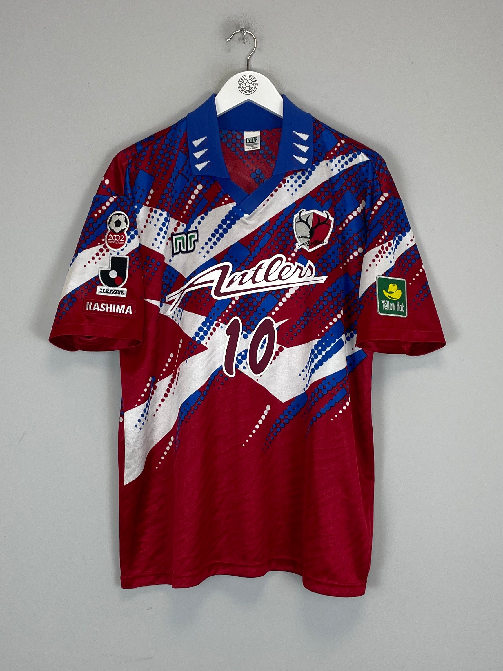 Shop 1996 KASHIMA ANTLERS LEONARDO #10 CUP HOME SHIRT (L) NR, classic football shirts, vintage football shirts & retro soccer jerseys at Cult Kits