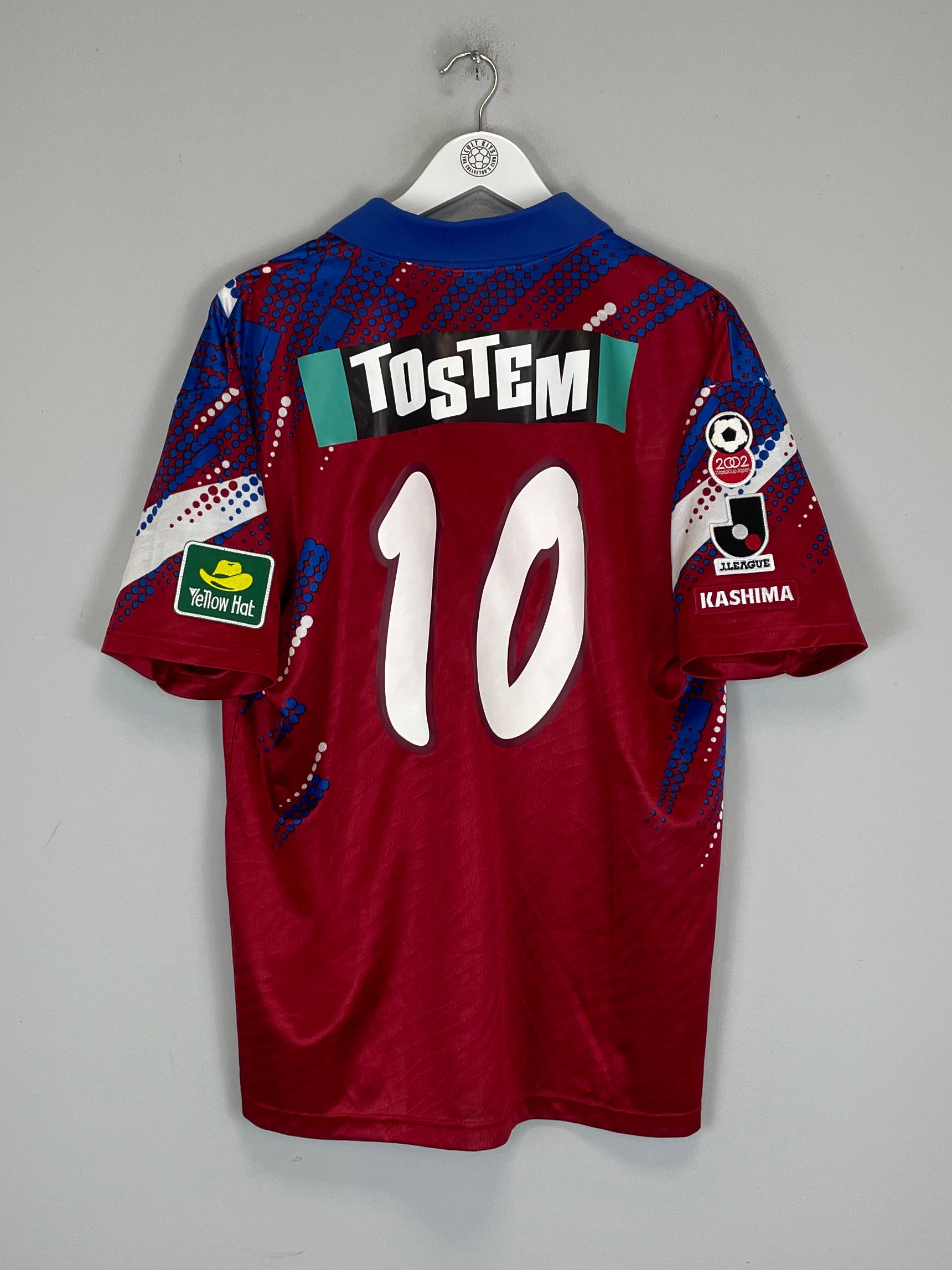 Shop 1996 KASHIMA ANTLERS LEONARDO #10 CUP HOME SHIRT (L) NR, classic football shirts, vintage football shirts & retro soccer jerseys at Cult Kits