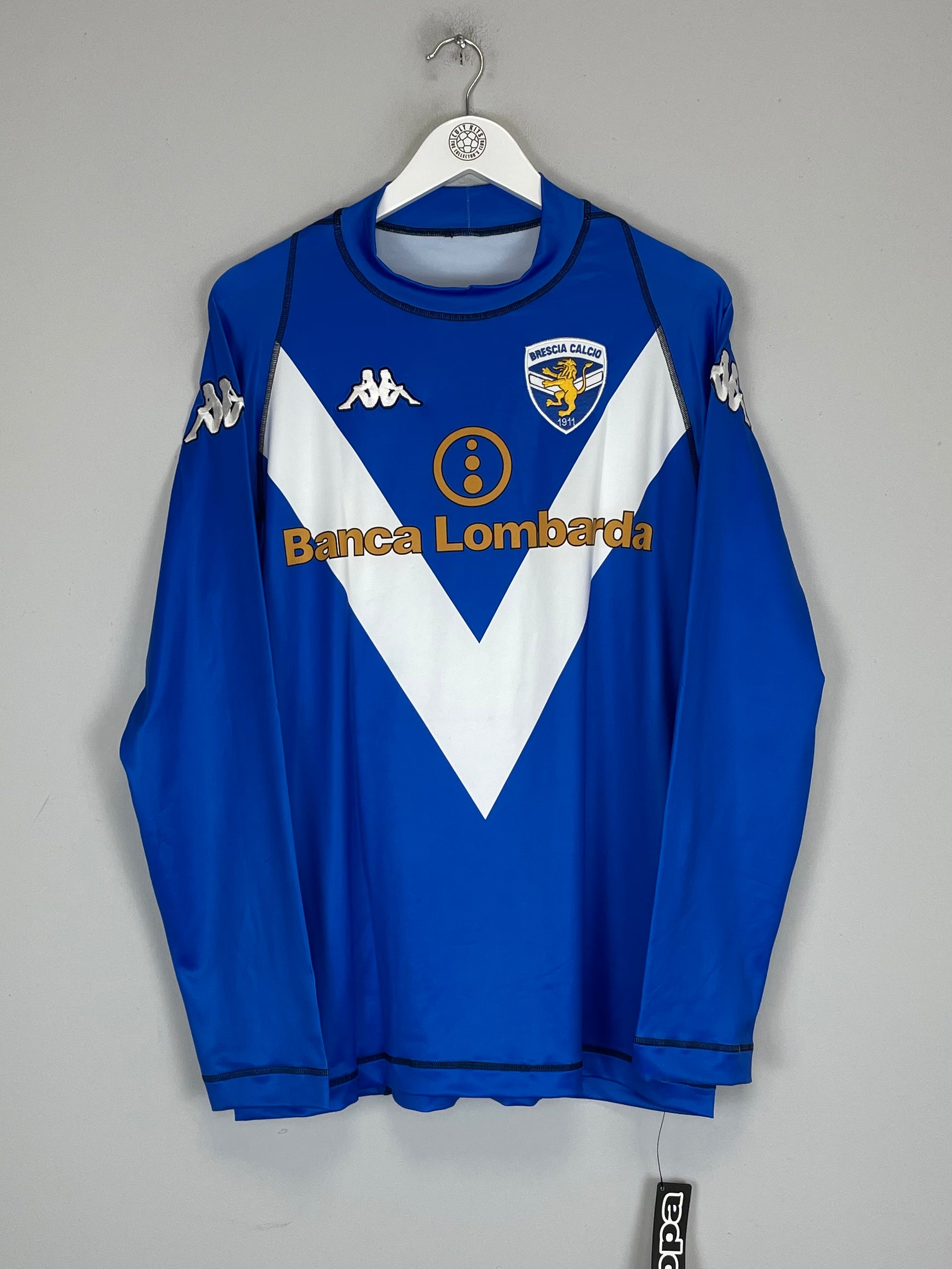 Shop 2003/04 BRESCIA BAGGIO #10 *BNWT* L/S HOME SHIRT (XXL) KAPPA, classic football shirts, vintage football shirts & retro soccer jerseys at Cult Kits