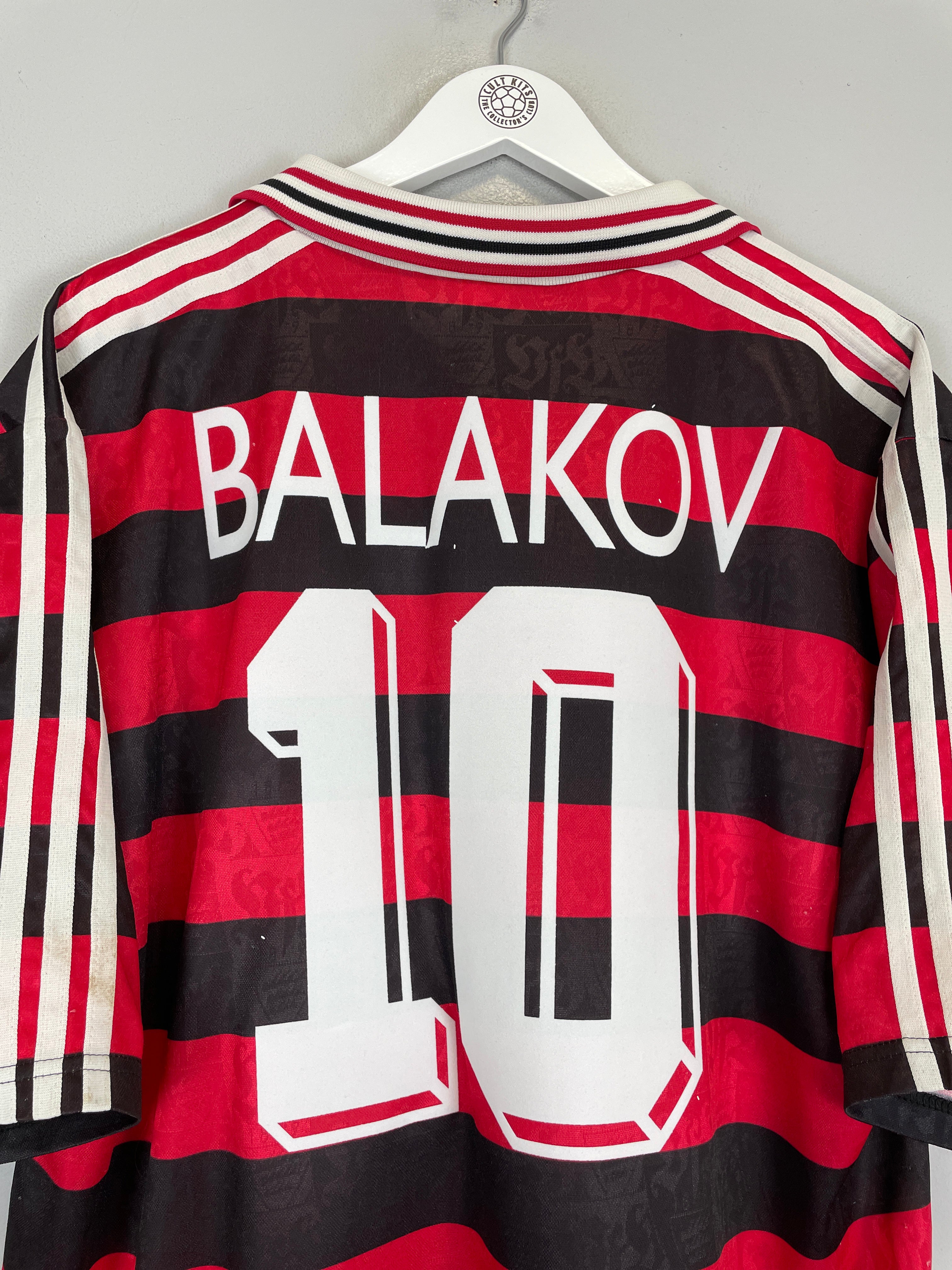 Shop 1997/98 STUTTGART BALAKOV #10 HOME SHIRT (XL) ADIDAS, classic football shirts, vintage football shirts & retro soccer jerseys at Cult Kits
