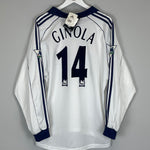 Shop 1999/01 TOTTENHAM GINOLA #14 *BNWT* L/S HOME SHIRT (XL) ADIDAS, classic football shirts, vintage football shirts & retro soccer jerseys at Cult Kits