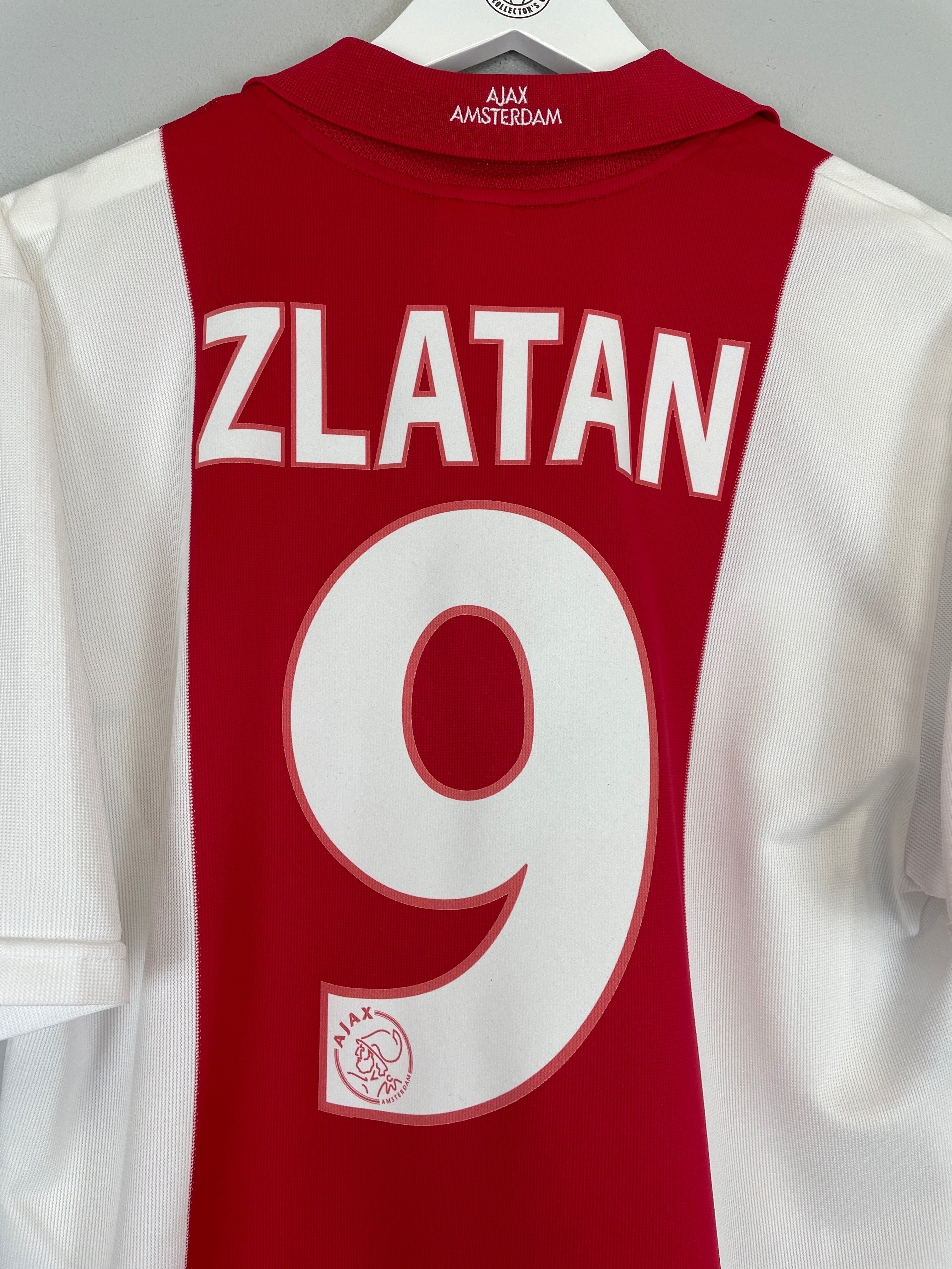 Shop 2001/02 AJAX ZLATAN #9 HOME SHIRT (L) ADIDAS, classic football shirts, vintage football shirts & retro soccer jerseys at Cult Kits