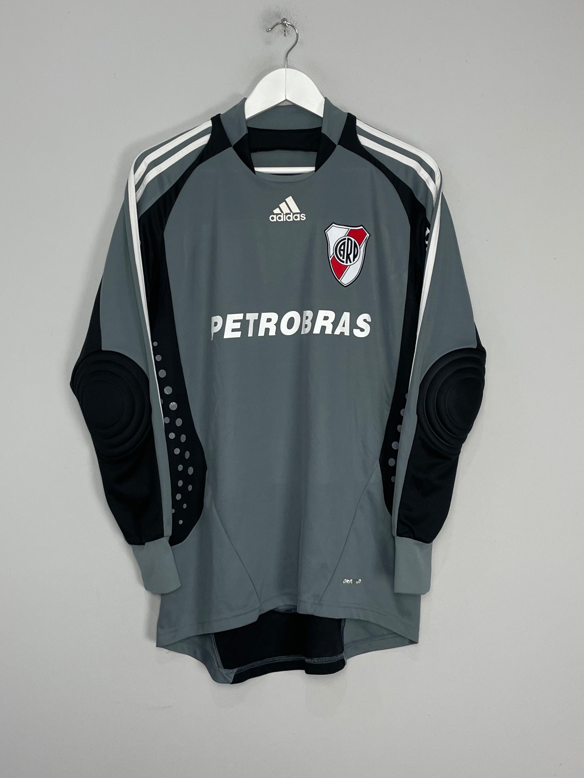 Shop 2007/09 RIVER PLATE VEGA #12 *PLAYER ISSUE* GK SHIRT (M) ADIDAS, classic football shirts, vintage football shirts & retro soccer jerseys at Cult Kits