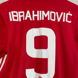 Shop 2016/17 MANCHESTER UNITED IBRAHIMOVIC #9 HOME SHIRT (M) ADIDAS, classic football shirts, vintage football shirts & retro soccer jerseys at Cult Kits