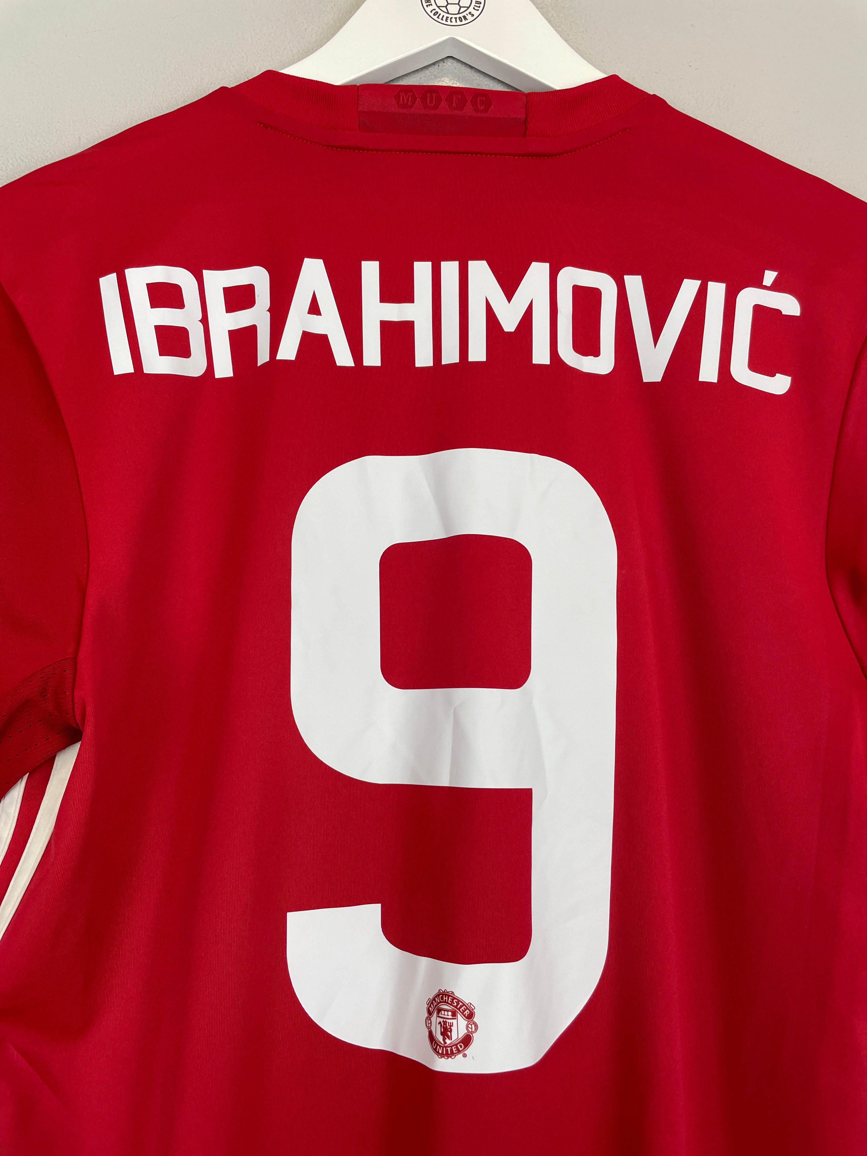 Shop 2016/17 MANCHESTER UNITED IBRAHIMOVIC #9 HOME SHIRT (M) ADIDAS, classic football shirts, vintage football shirts & retro soccer jerseys at Cult Kits