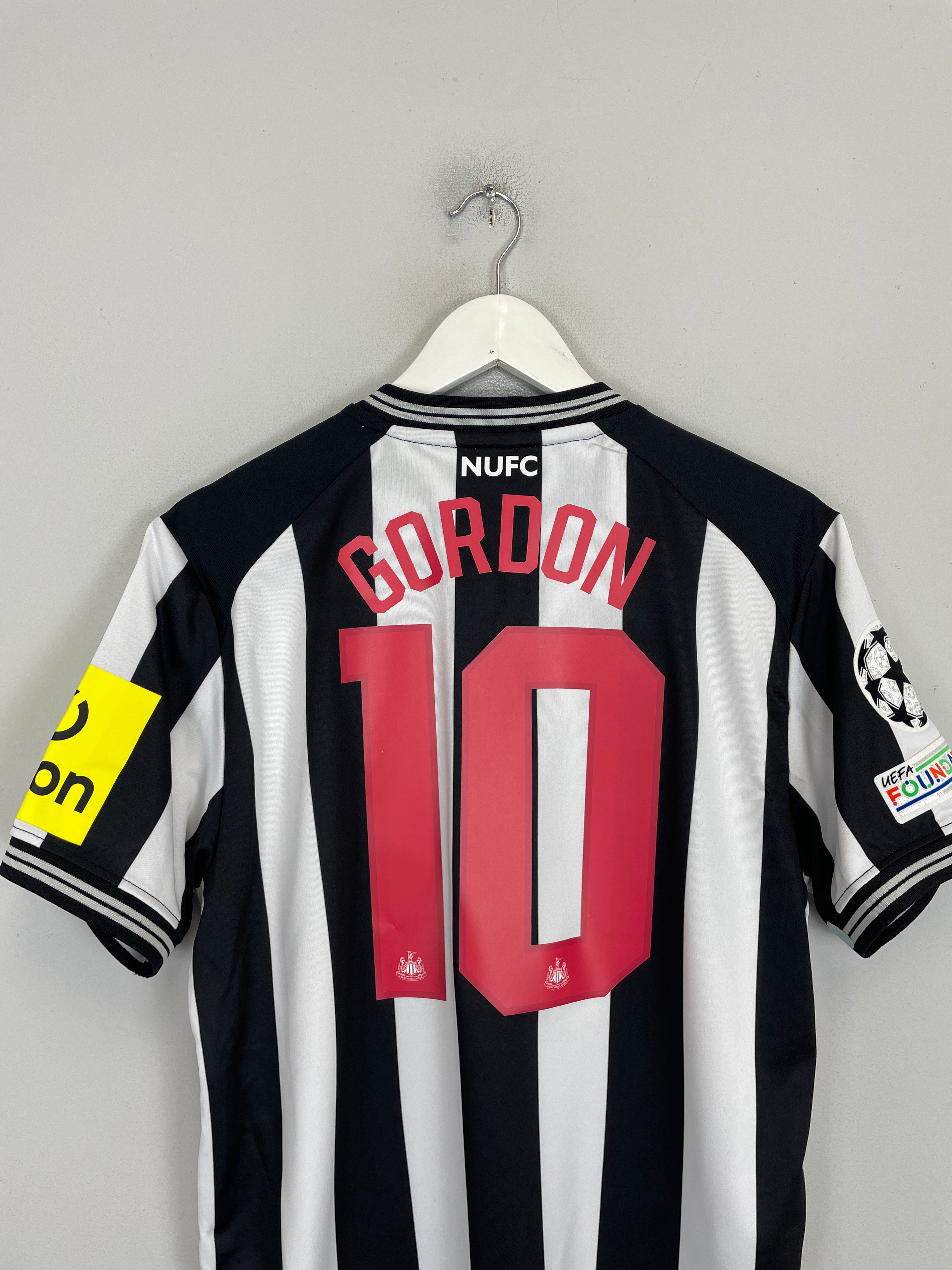 Shop 2023/24 Newcastle United Gordon #10 C/L *BNWOT* Home Shirt (Multiple Sizes) Castore, classic football shirts, vintage football shirts & retro soccer jerseys at Cult Kits