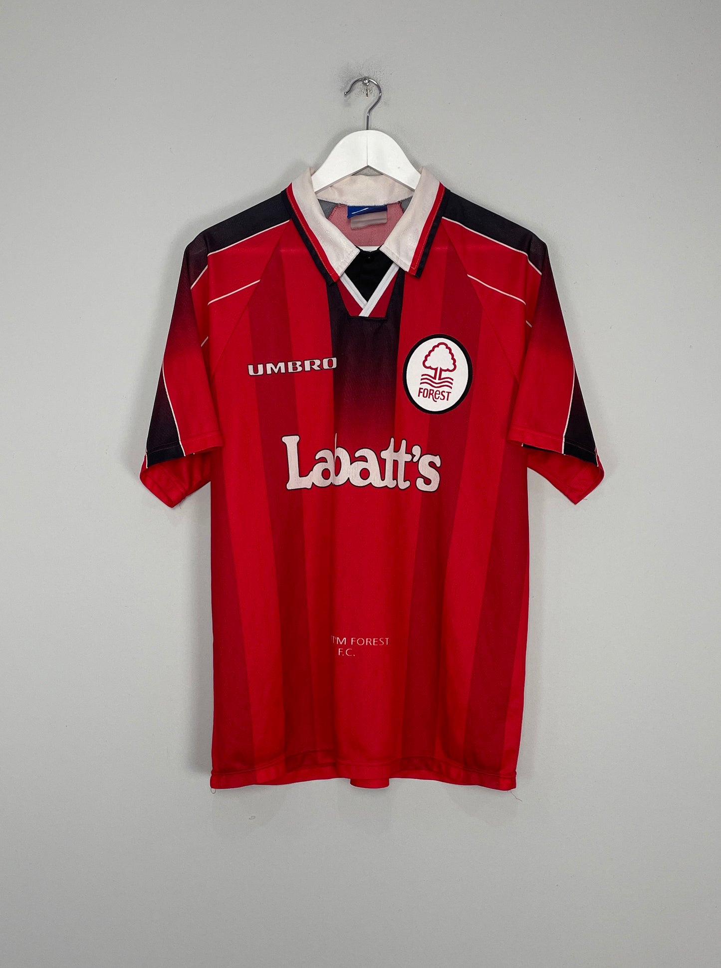 1996/97 NOTTINGHAM FOREST HOME SHIRT (L) UMBRO