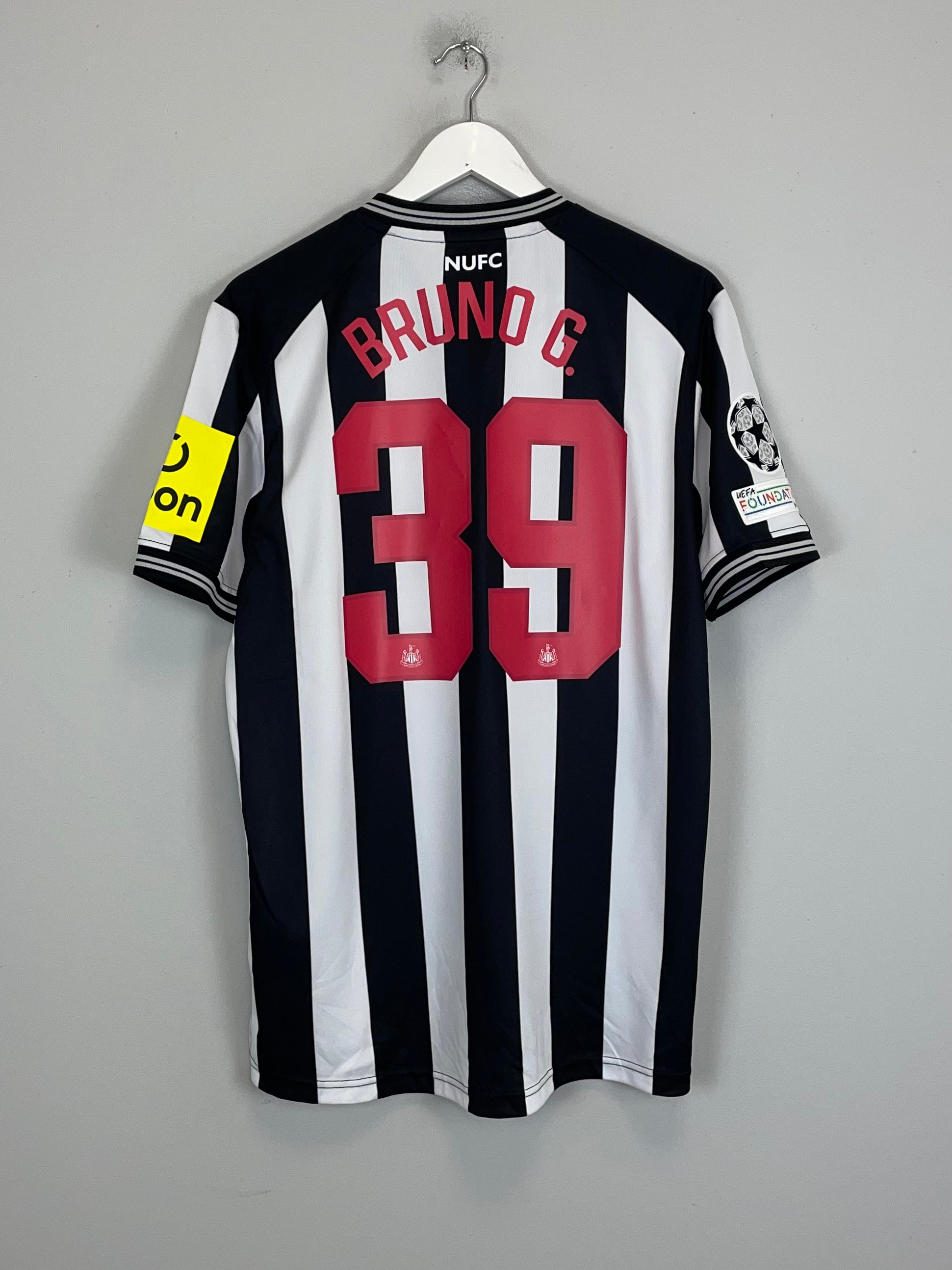 Shop 2023/24 Newcastle United Bruno G. #39 C/L BNWOT Home Shirt (Multiple Sizes) Castore, classic football shirts, vintage football shirts & retro soccer jerseys at Cult Kits