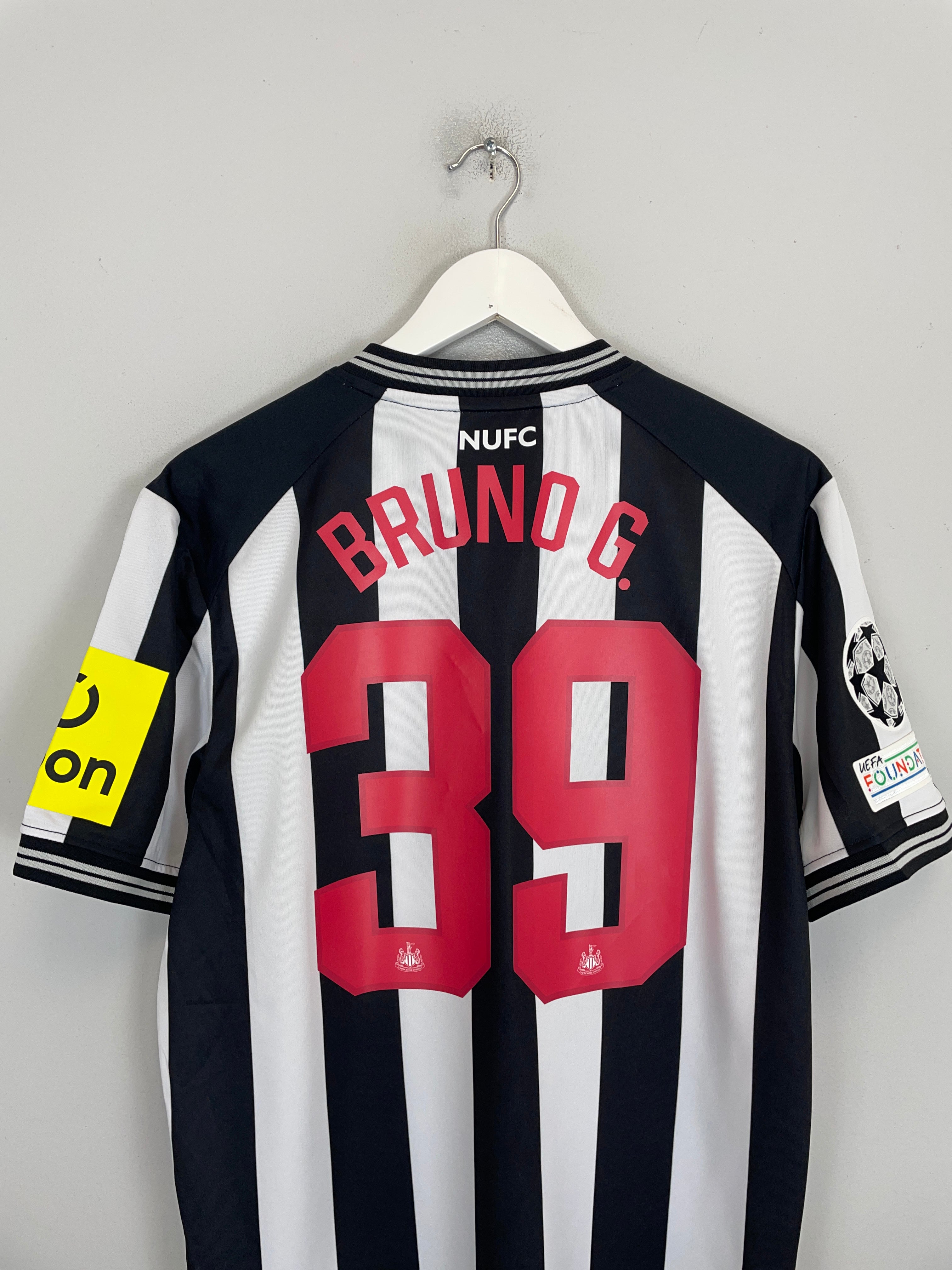 Shop 2023/24 Newcastle United Bruno G. #39 C/L BNWOT Home Shirt (Multiple Sizes) Castore, classic football shirts, vintage football shirts & retro soccer jerseys at Cult Kits