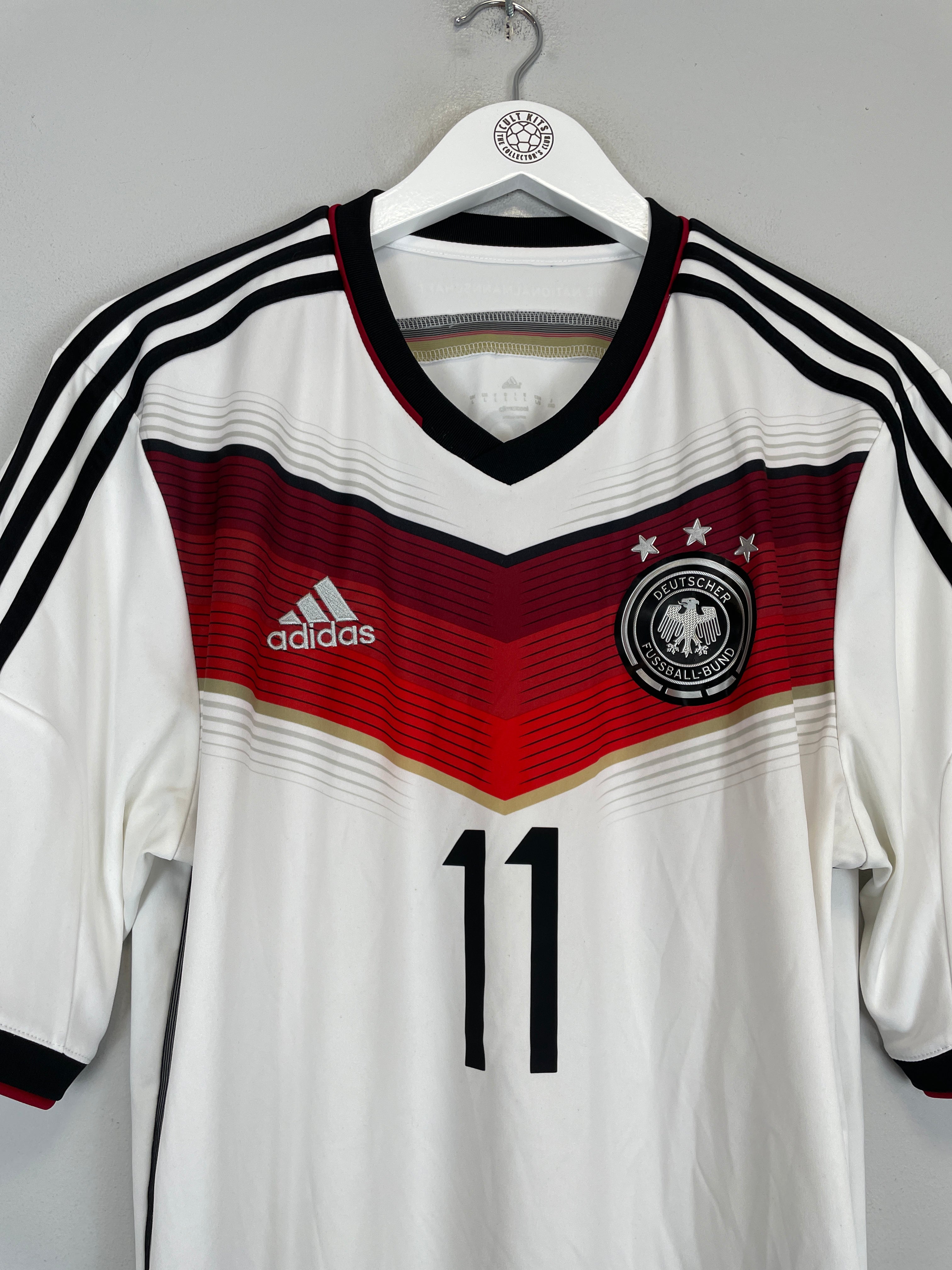Shop 2014/15 GERMANY KLOSE #11 HOME SHIRT (L) ADIDAS, classic football shirts, vintage football shirts & retro soccer jerseys at Cult Kits