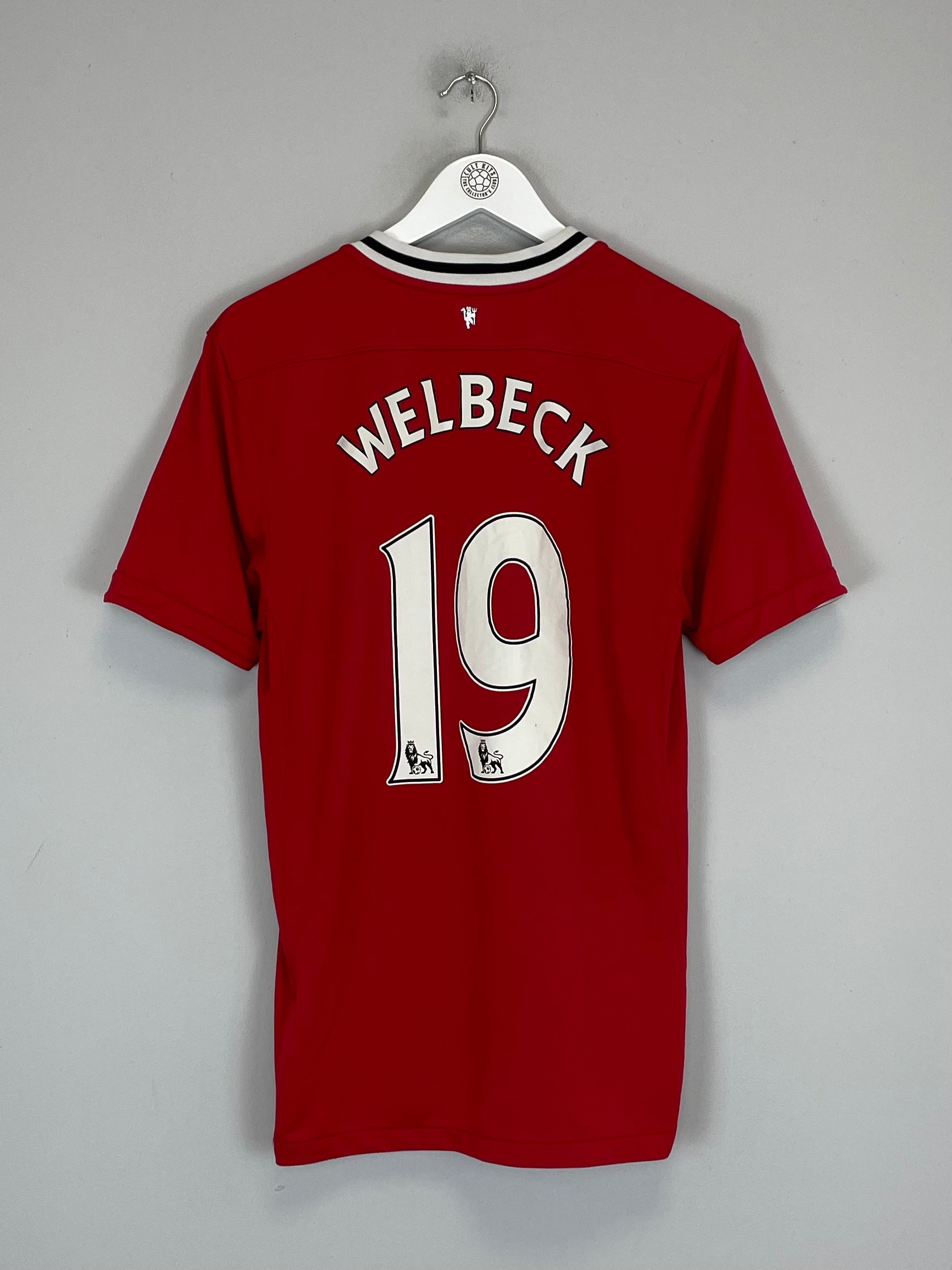 Shop 2011/12 MANCHESTER UNITED WELBECK #19 HOME SHIRT (M) NIKE, classic football shirts, vintage football shirts & retro soccer jerseys at Cult Kits
