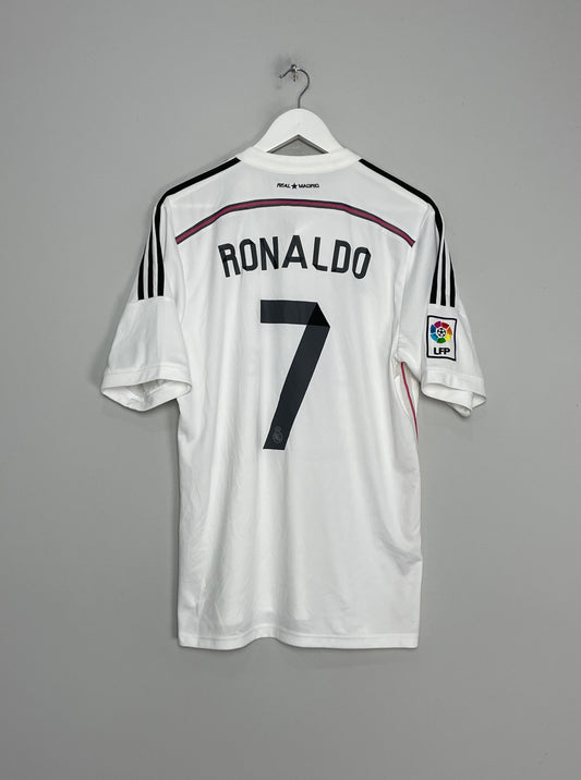 2014/15 REAL MADRID RONALDO #7 HOME SHIRT (L) ADIDAS