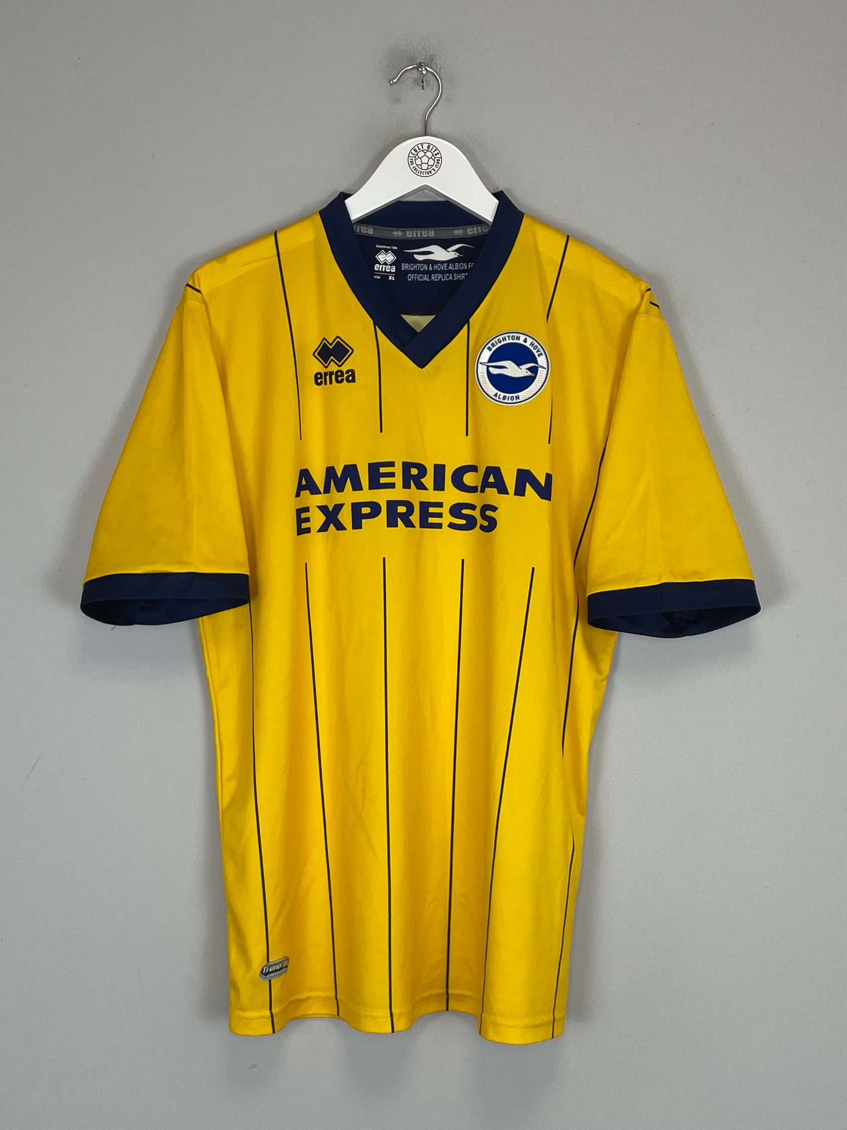 Shop 2013/14 BRIGHTON AWAY SHIRT (XL) ERREA, classic football shirts, vintage football shirts & retro soccer jerseys at Cult Kits