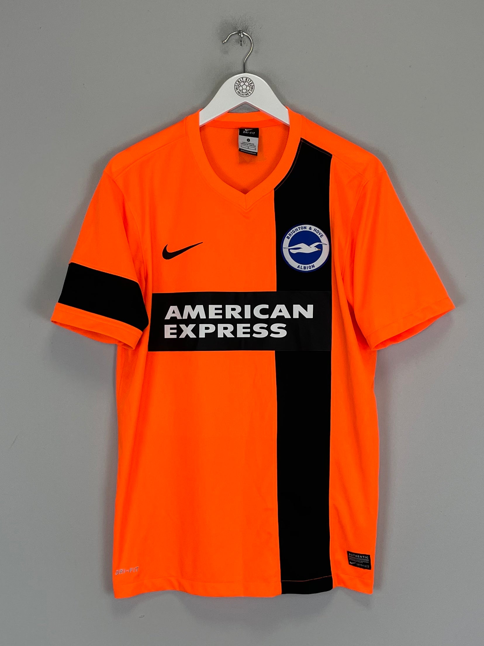 Shop 2014/15 BRIGHTON THIRD SHIRT (L) NIKE, classic football shirts, vintage football shirts & retro soccer jerseys at Cult Kits