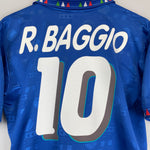 Shop 1994 ITALY R.BAGGIO #10 HOME SHIRT (M) DIADORA, classic football shirts, vintage football shirts & retro soccer jerseys at Cult Kits