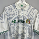 Shop 1996/98 MEXICO AWAY SHIRT (M) ABA SPORT, classic football shirts, vintage football shirts & retro soccer jerseys at Cult Kits