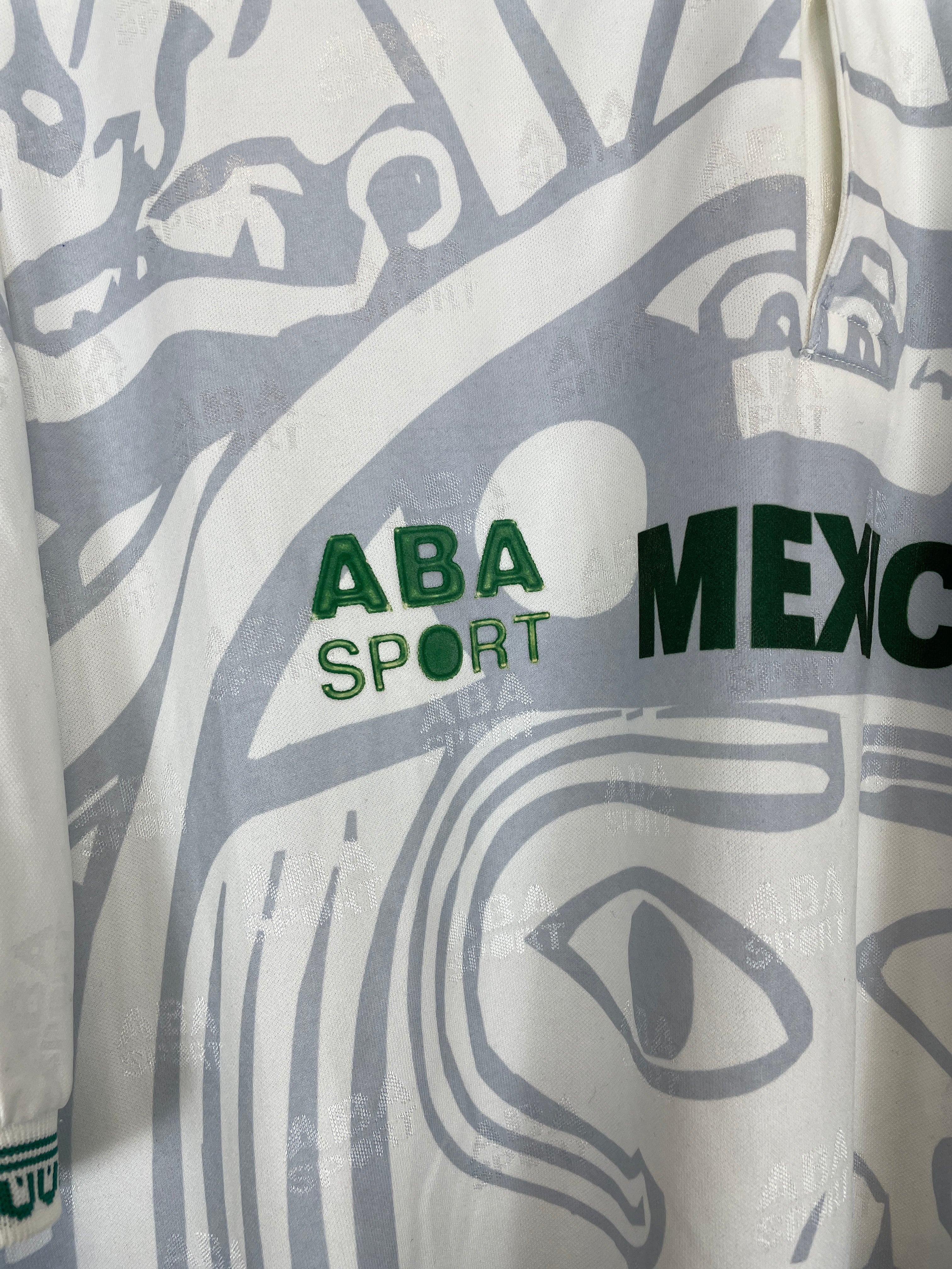 Shop 1996/98 MEXICO AWAY SHIRT (M) ABA SPORT, classic football shirts, vintage football shirts & retro soccer jerseys at Cult Kits