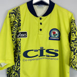 Shop 1996/97 BLACKBURN ROVERS AWAY SHIRT (L) ASICS, classic football shirts, vintage football shirts & retro soccer jerseys at Cult Kits