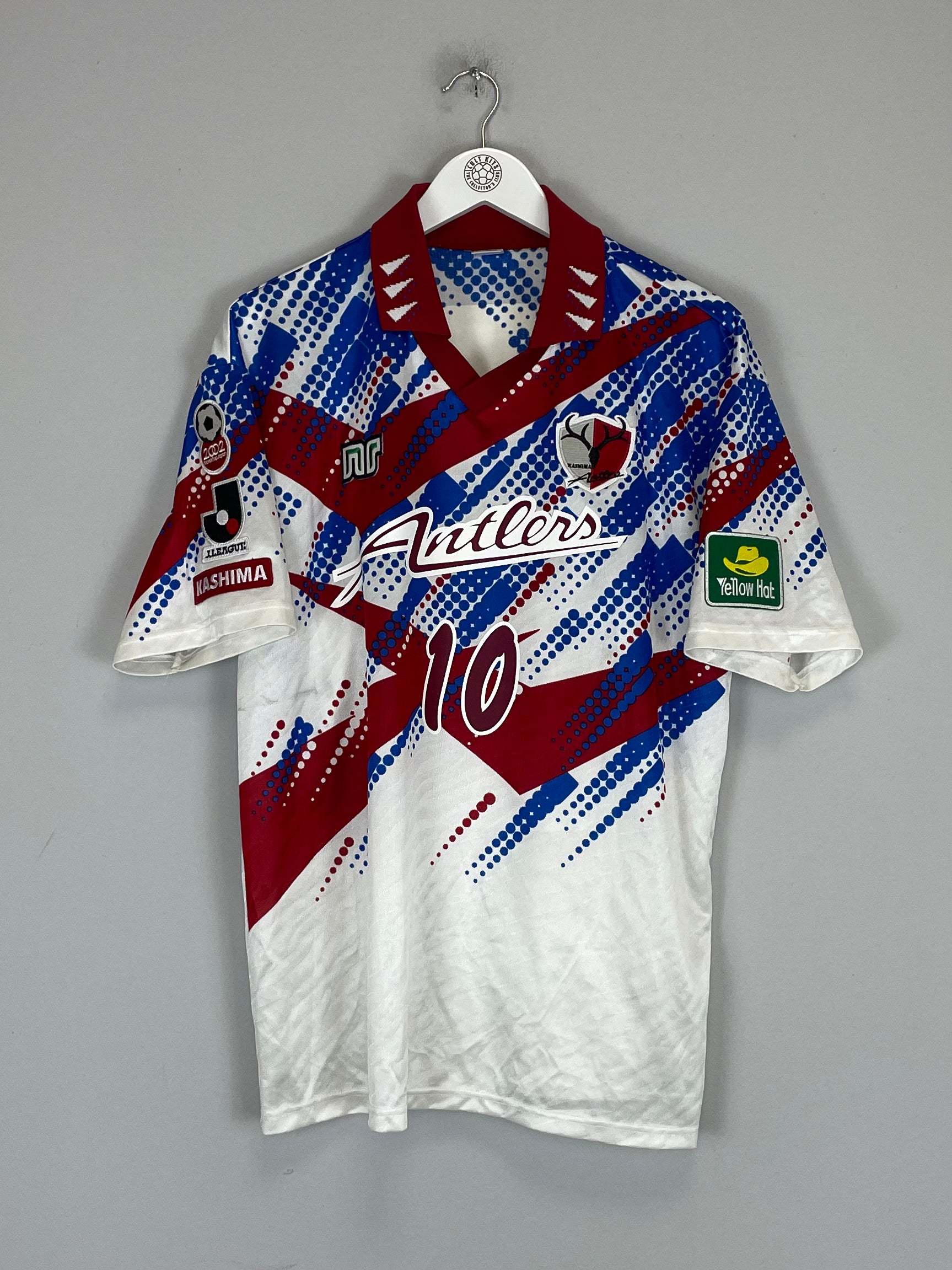 Shop 1996 KASHIMA ANTLERS #10 AWAY SHIRT (L) NR, classic football shirts, vintage football shirts & retro soccer jerseys at Cult Kits