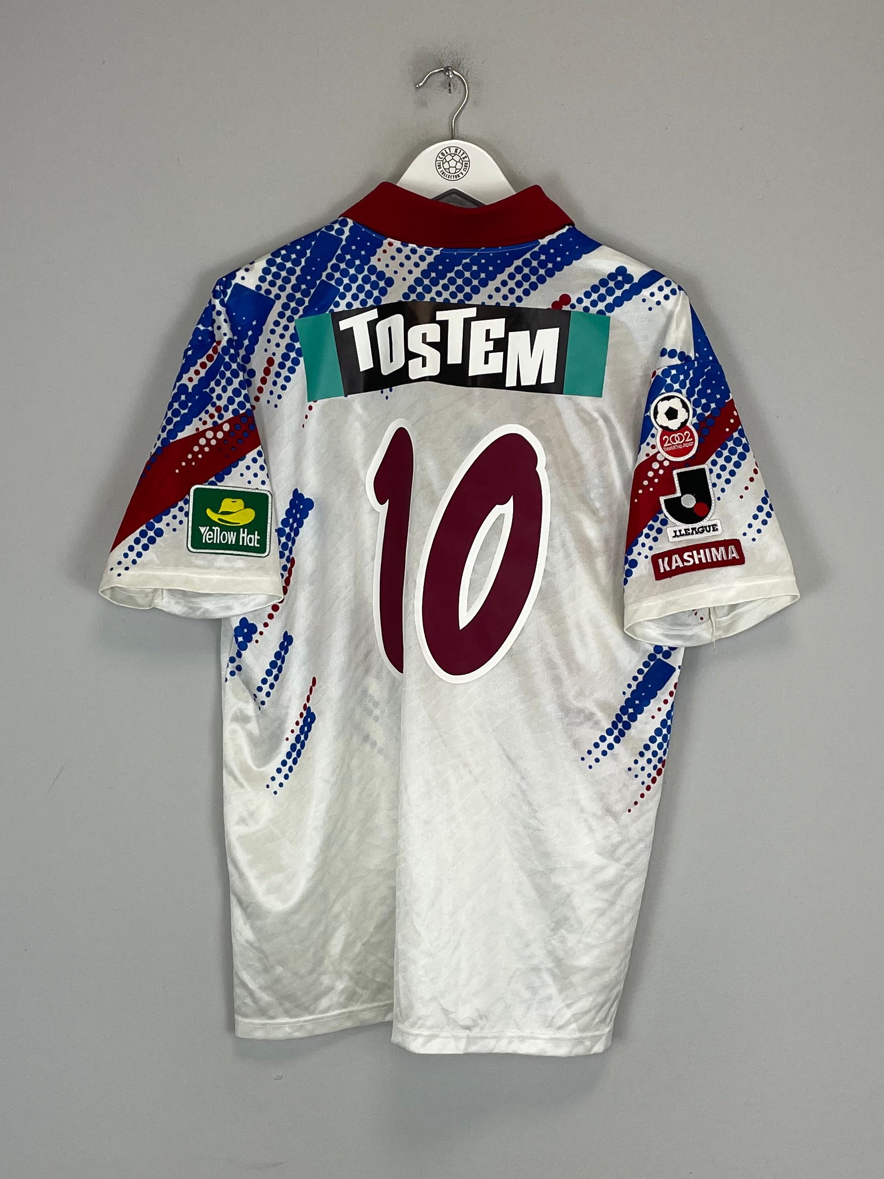 Shop 1996 KASHIMA ANTLERS #10 AWAY SHIRT (L) NR, classic football shirts, vintage football shirts & retro soccer jerseys at Cult Kits