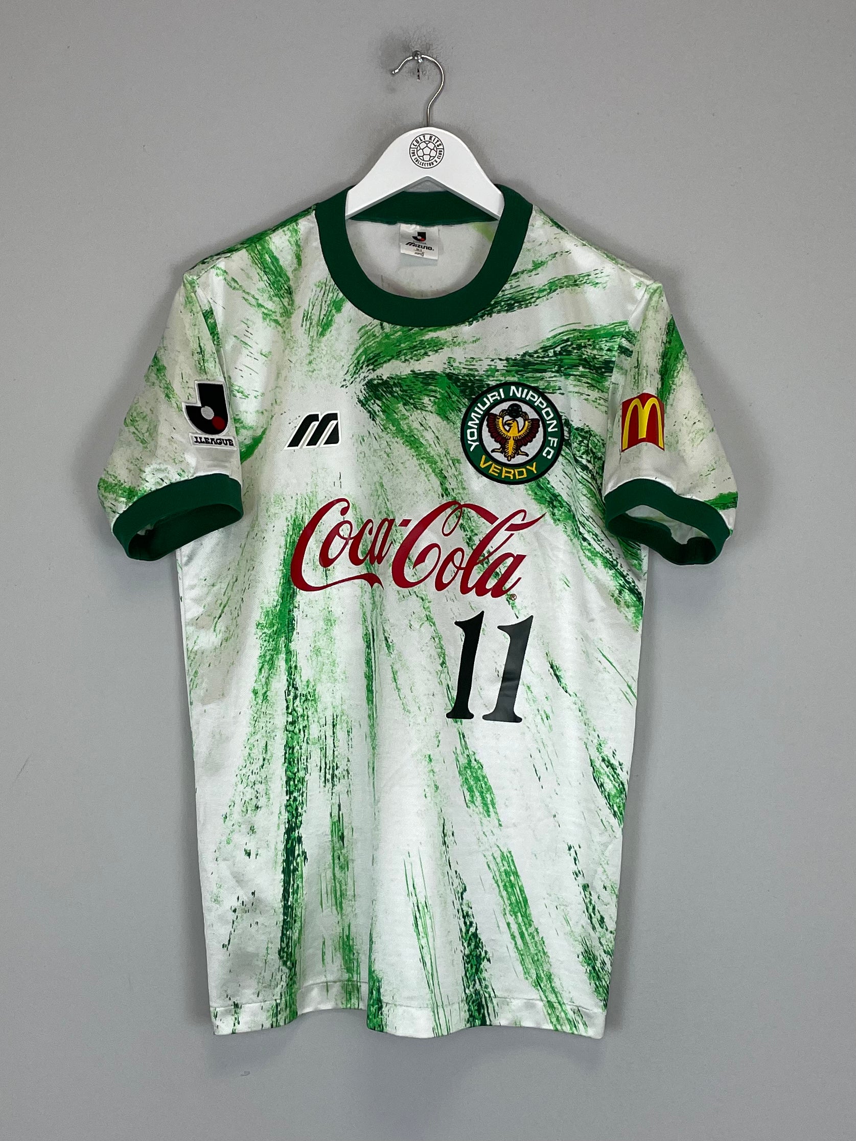 Shop 1993/95 TOKYO VERDY #11 (KAZU) AWAY SHIRT (L) MIZUNO, classic football shirts, vintage football shirts & retro soccer jerseys at Cult Kits