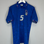 Shop 1994 ITALY MALDINI #5 HOME SHIRT (M) DIADORA, classic football shirts, vintage football shirts & retro soccer jerseys at Cult Kits