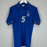 Shop 1994 ITALY MALDINI #5 HOME SHIRT (M) DIADORA, classic football shirts, vintage football shirts & retro soccer jerseys at Cult Kits