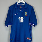 Shop 1998/99 ITALY R.BAGGIO #18 HOME SHIRT (XL) NIKE, classic football shirts, vintage football shirts & retro soccer jerseys at Cult Kits