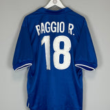 Shop 1998/99 ITALY R.BAGGIO #18 HOME SHIRT (XL) NIKE, classic football shirts, vintage football shirts & retro soccer jerseys at Cult Kits
