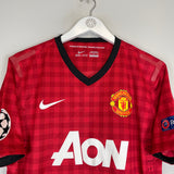2012/13 MANCHESTER UNITED SMALLING #12 C/L *MATCH ISSUE* HOME SHIRT (L) NIKE