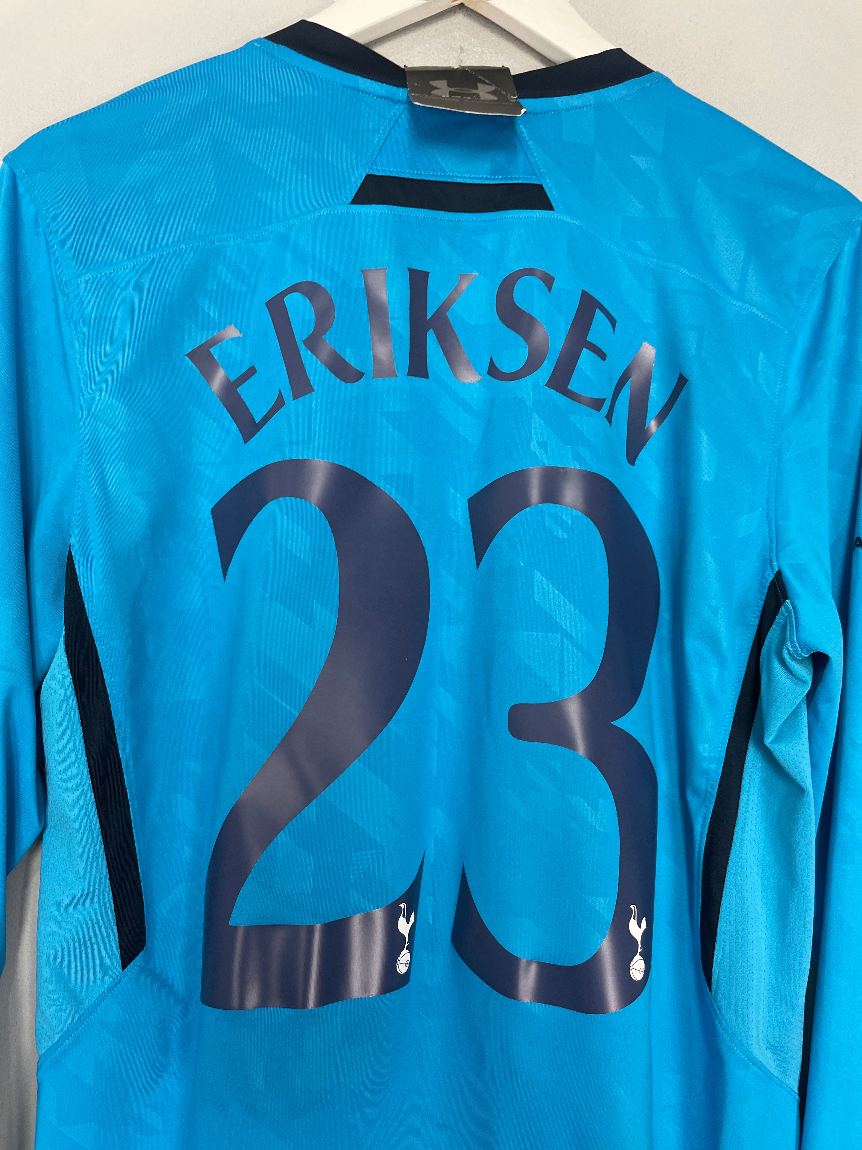 Shop 2013/14 TOTTENHAM ERIKSEN #23 *BNWT* L/S AWAY SHIRT (L) UNDER ARMOUR, classic football shirts, vintage football shirts & retro soccer jerseys at Cult Kits