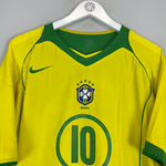 Shop 2004/06 BRAZIL RONALDINHO #10 HOME SHIRT (M) NIKE, classic football shirts, vintage football shirts & retro soccer jerseys at Cult Kits