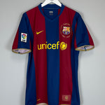 Shop 2007/08 BARCELONA RONALDINHO #10 HOME SHIRT (L) NIKE, classic football shirts, vintage football shirts & retro soccer jerseys at Cult Kits