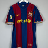 Shop 2007/08 BARCELONA RONALDINHO #10 HOME SHIRT (L) NIKE, classic football shirts, vintage football shirts & retro soccer jerseys at Cult Kits