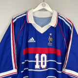 Shop 1998/00 FRANCE ZIDANE #10 HOME SHIRT (XL) ADIDAS, classic football shirts, vintage football shirts & retro soccer jerseys at Cult Kits
