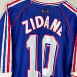 Shop 1998/00 FRANCE ZIDANE #10 HOME SHIRT (XL) ADIDAS, classic football shirts, vintage football shirts & retro soccer jerseys at Cult Kits