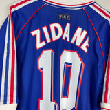 Shop 1998/00 FRANCE ZIDANE #10 HOME SHIRT (XL) ADIDAS, classic football shirts, vintage football shirts & retro soccer jerseys at Cult Kits