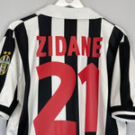 Shop 1998/99 JUVENTUS ZIDANE #21 HOME SHIRT (L) KAPPA, classic football shirts, vintage football shirts & retro soccer jerseys at Cult Kits