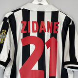 Shop 1998/99 JUVENTUS ZIDANE #21 HOME SHIRT (L) KAPPA, classic football shirts, vintage football shirts & retro soccer jerseys at Cult Kits
