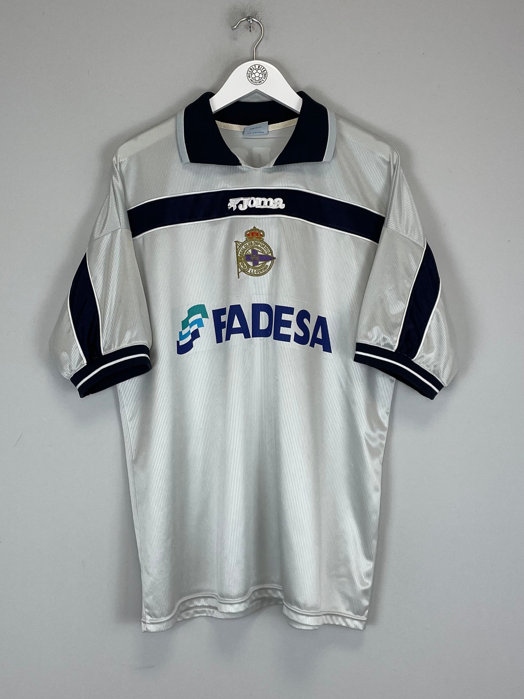 Shop 2001/02 DEPORTIVO LA CORUNA VALERON #21 THIRD SHIRT (L) JOMA, classic football shirts, vintage football shirts & retro soccer jerseys at Cult Kits