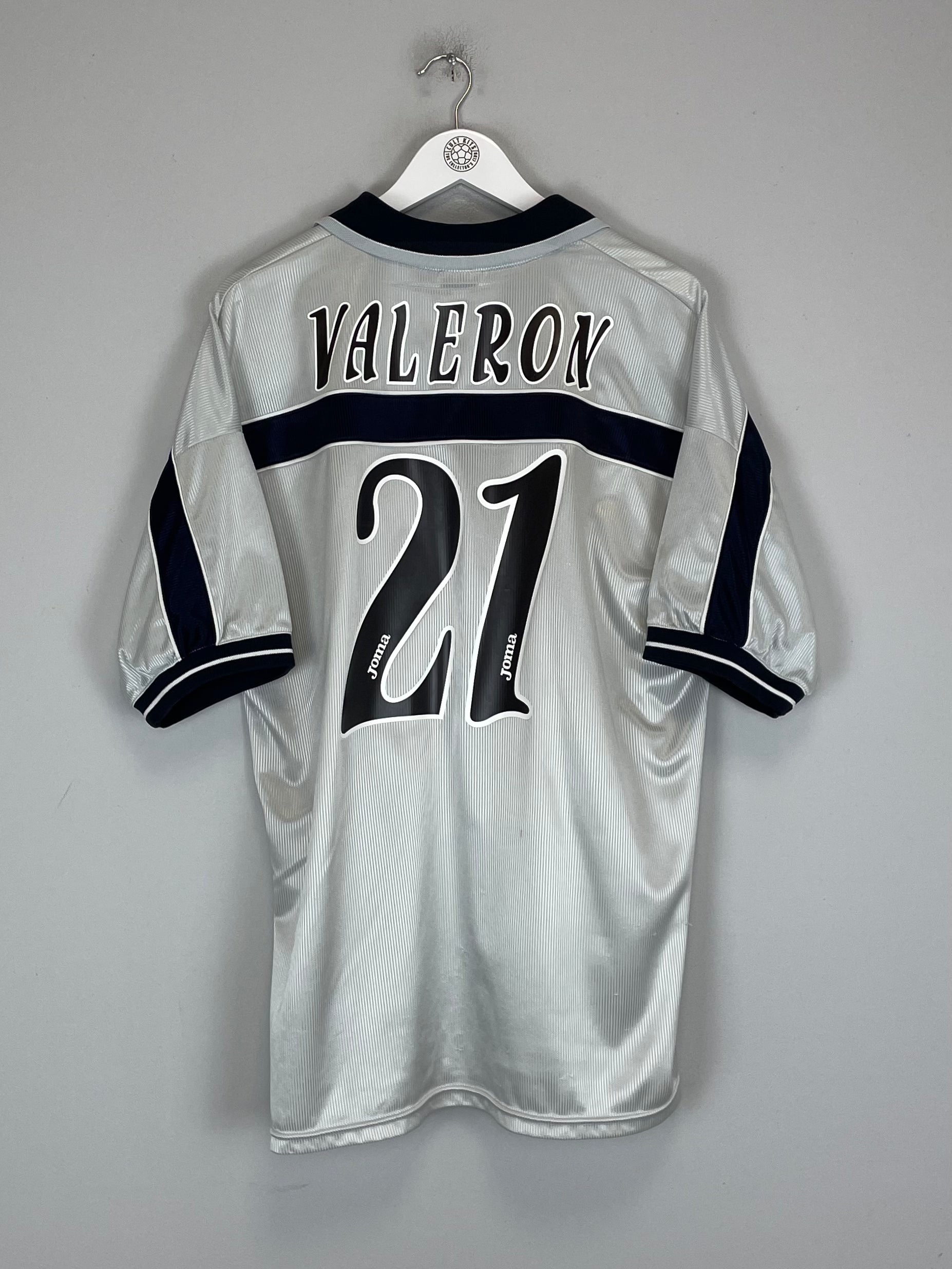 Shop 2001/02 DEPORTIVO LA CORUNA VALERON #21 THIRD SHIRT (L) JOMA, classic football shirts, vintage football shirts & retro soccer jerseys at Cult Kits