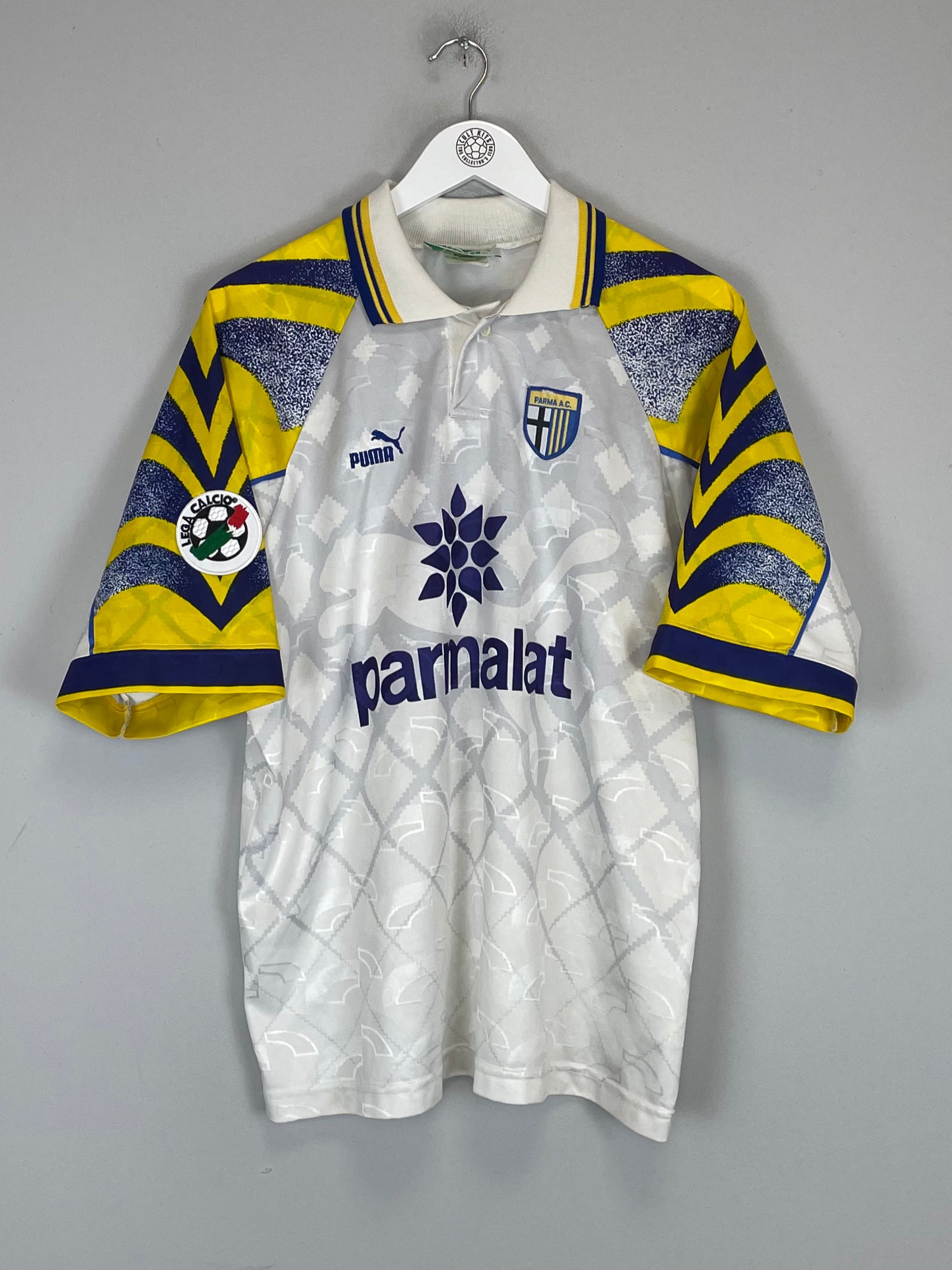 Shop 1995/97 PARMA CANNAVARO #17 HOME SHIRT (L) PUMA, classic football shirts, vintage football shirts & retro soccer jerseys at Cult Kits