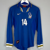 Shop 1996/97 ITALY DEL PIERO #14 L/S HOME SHIRT (S) NIKE, classic football shirts, vintage football shirts & retro soccer jerseys at Cult Kits