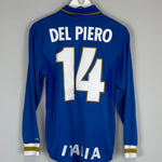 Shop 1996/97 ITALY DEL PIERO #14 L/S HOME SHIRT (S) NIKE, classic football shirts, vintage football shirts & retro soccer jerseys at Cult Kits