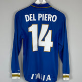 Shop 1996/97 ITALY DEL PIERO #14 L/S HOME SHIRT (S) NIKE, classic football shirts, vintage football shirts & retro soccer jerseys at Cult Kits